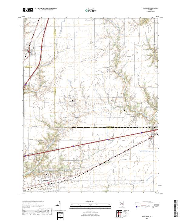Teutopolis 2024 topographic map thumbnail