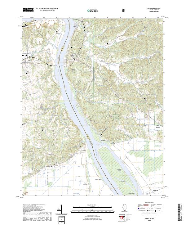 Thebes topographic map thumbnail