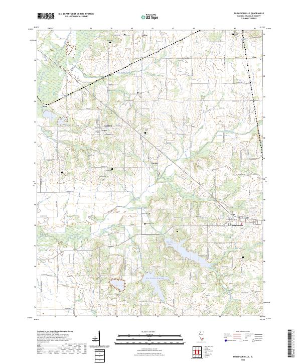 Thompsonville topographic map thumbnail