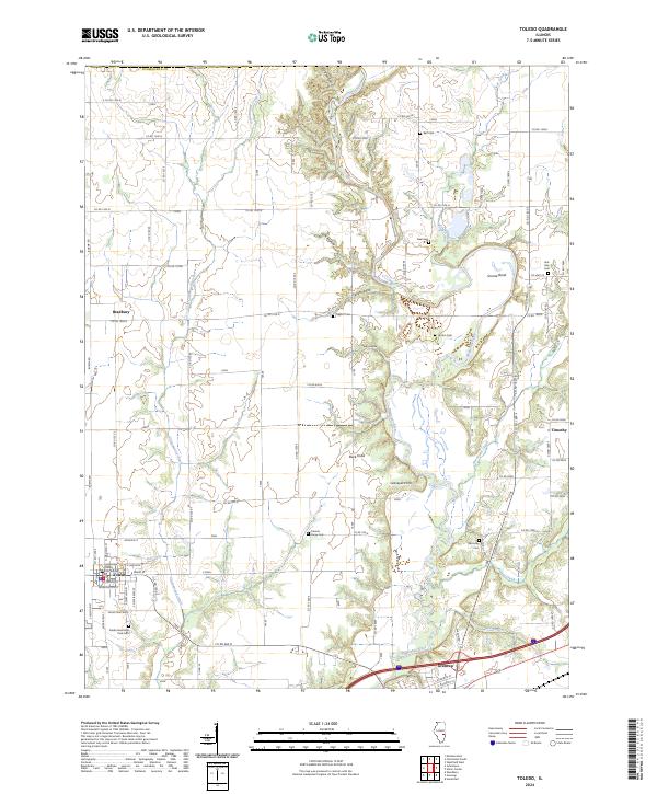 Toledo topographic map thumbnail