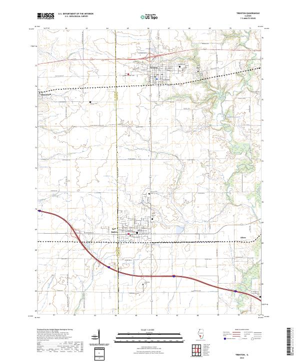 Trenton 2024 topographic map thumbnail