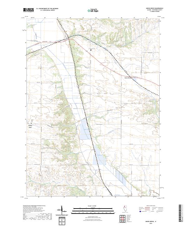 Union Grove topographic map thumbnail