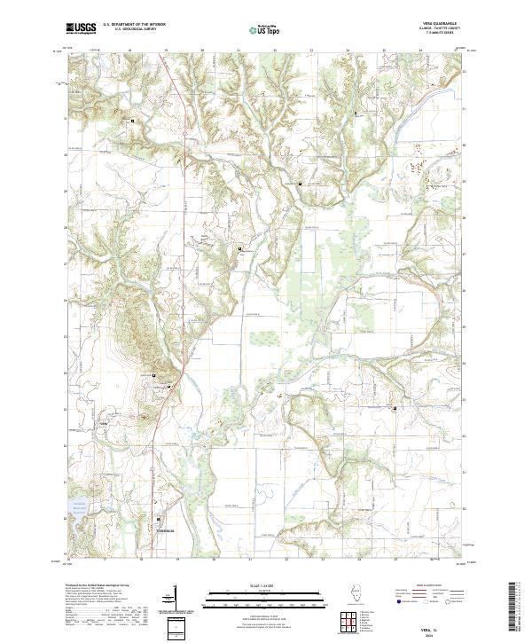 Vera topographic map thumbnail