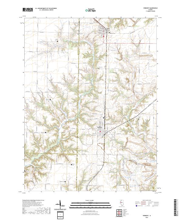 Vermont topographic map thumbnail