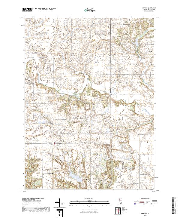 Victoria topographic map thumbnail