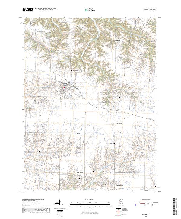 Virginia topographic map thumbnail