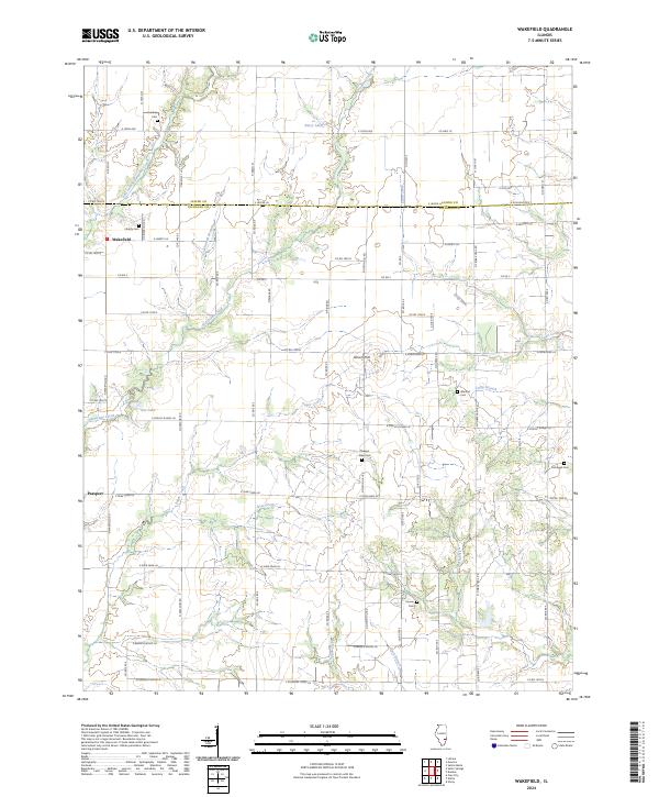 Wakefield topographic map thumbnail