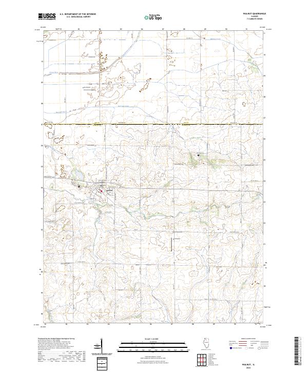 Walnut topographic map thumbnail