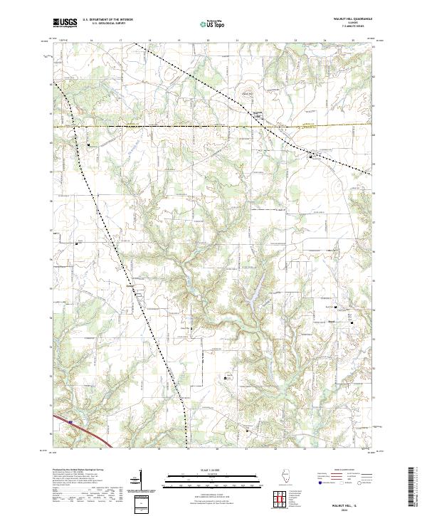 Walnut Hill topographic map thumbnail