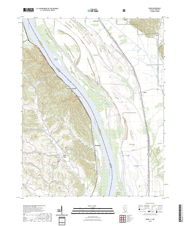 Ware 2024 topographic map thumbnail