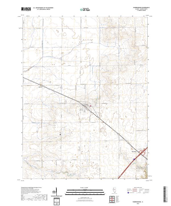 Warrensburg topographic map thumbnail