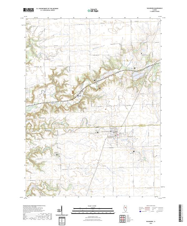 Washburn topographic map thumbnail