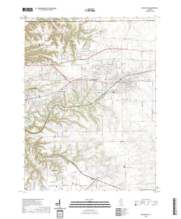 Washington topographic map thumbnail