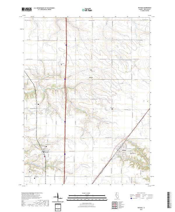 Wataga 2024 topographic map thumbnail