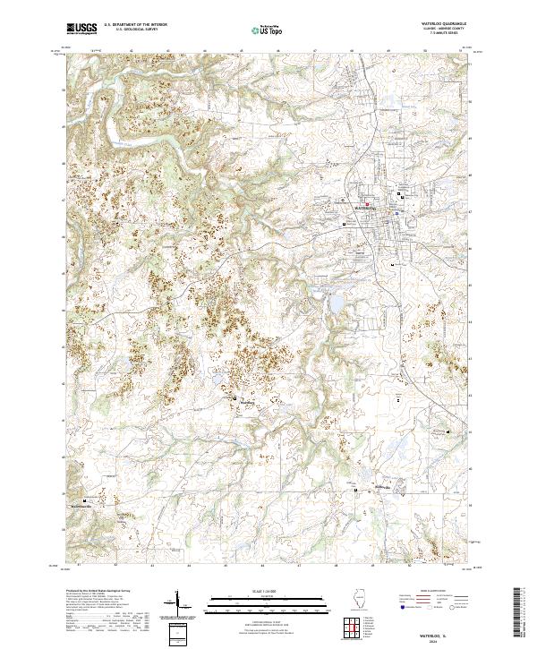 Waterloo topographic map thumbnail