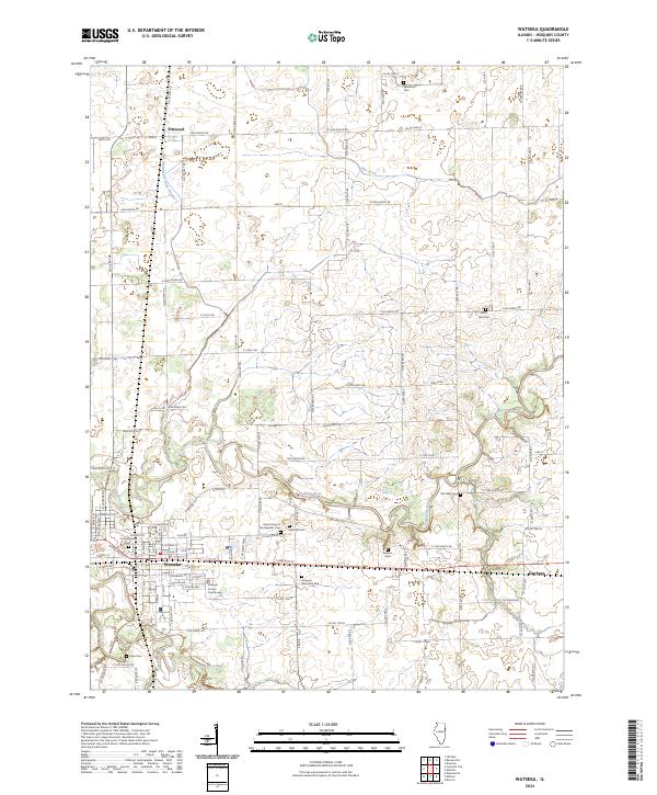 Watseka topographic map thumbnail