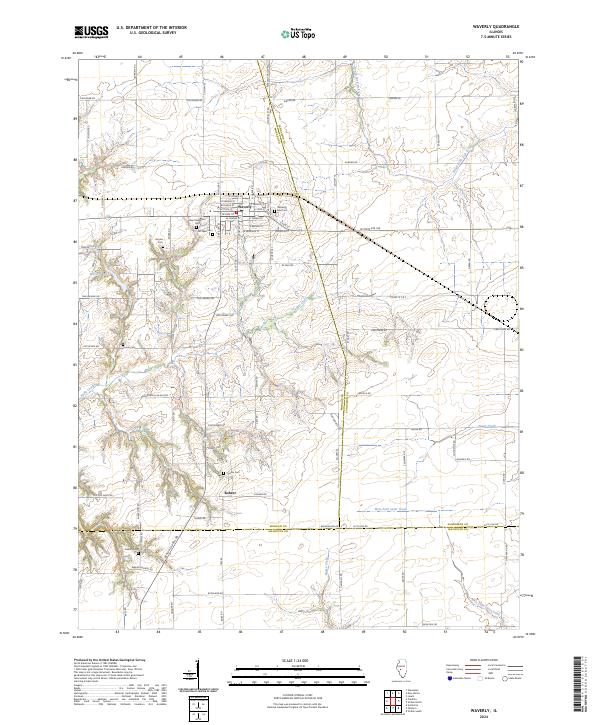 Waverly topographic map thumbnail