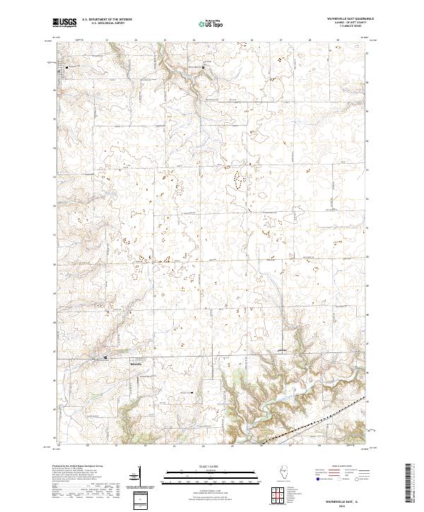 Waynesville East topographic map thumbnail