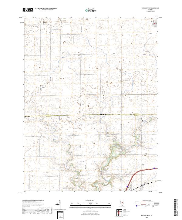 Weldon West topographic map thumbnail