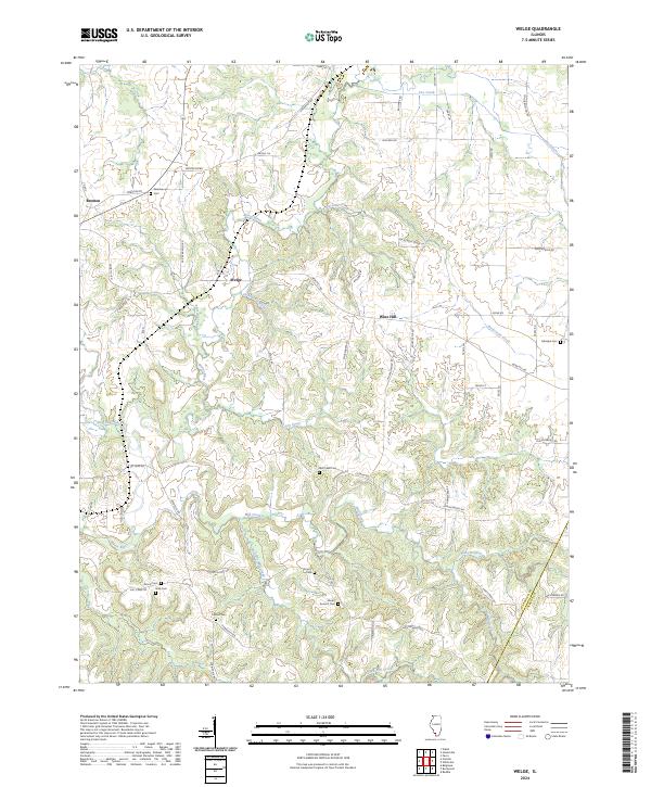 Welge topographic map thumbnail