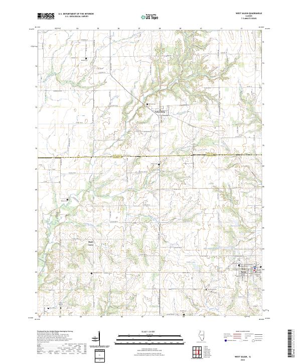 West Salem topographic map thumbnail