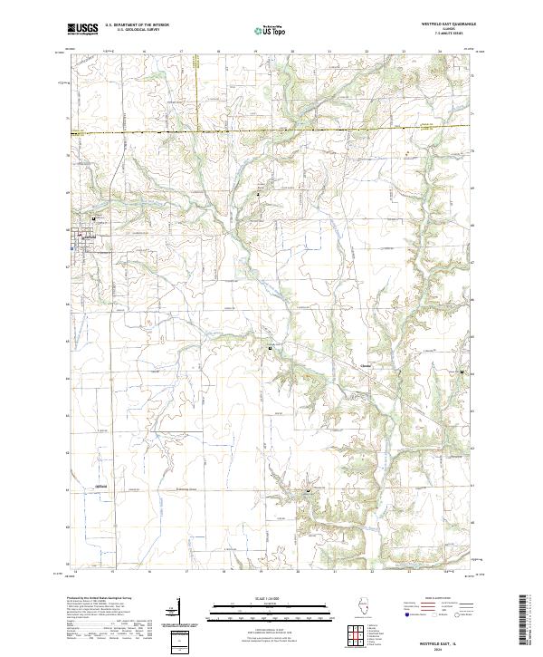 Westfield East topographic map thumbnail