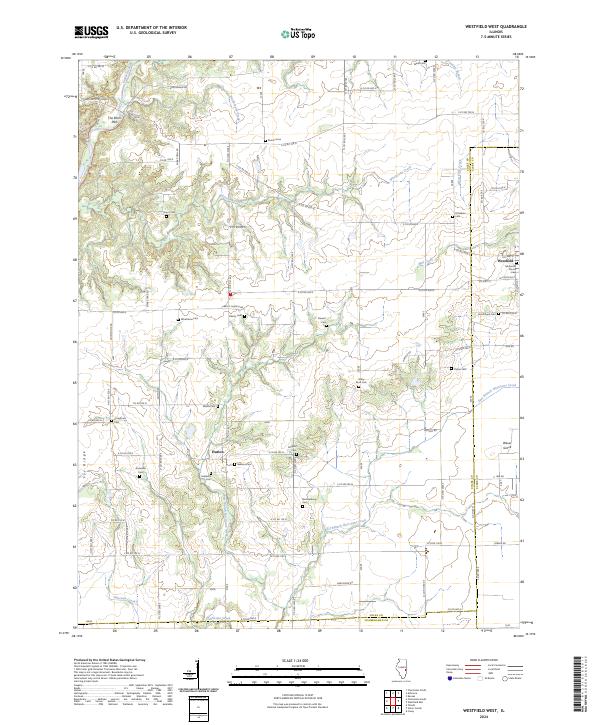 Westfield West topographic map thumbnail