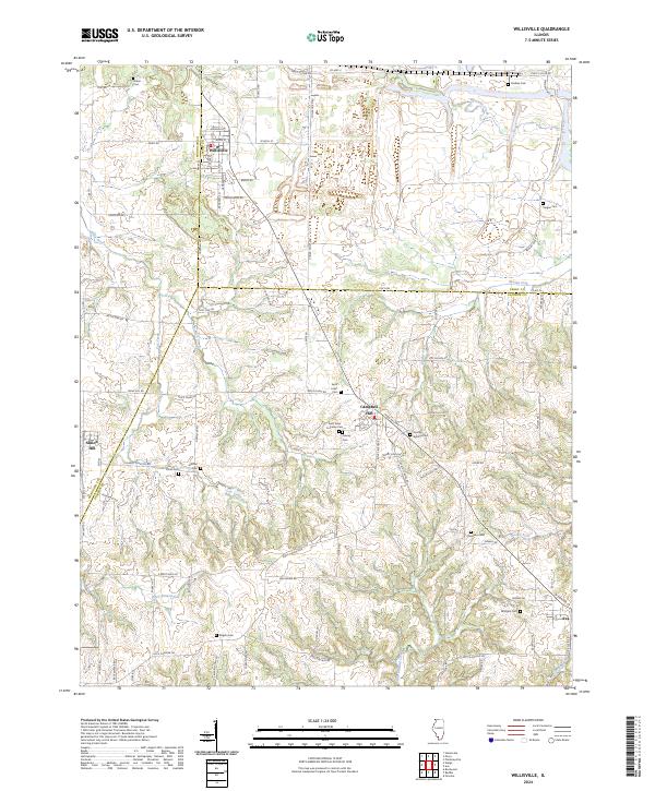 Willisville topographic map thumbnail