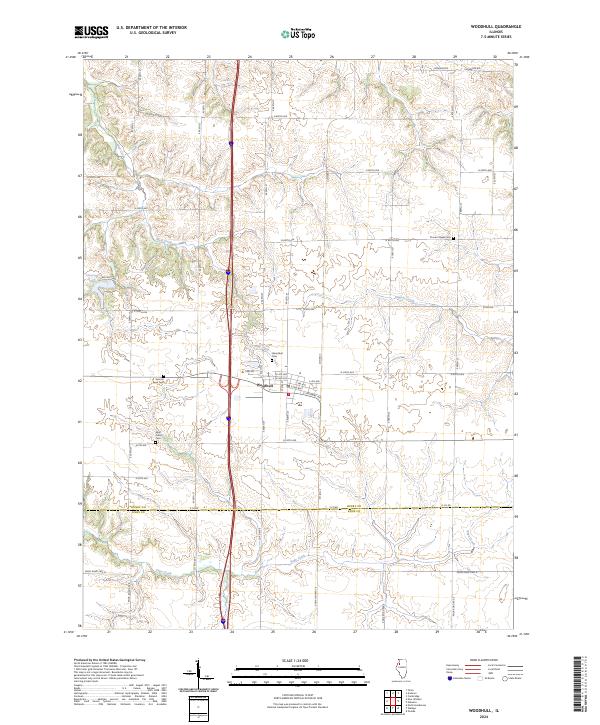 Woodhull 2024 topographic map thumbnail