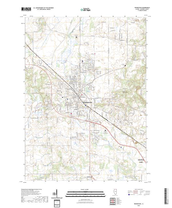 Woodstock topographic map thumbnail
