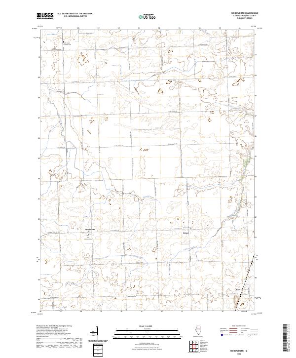 Woodworth 2024 topographic map thumbnail