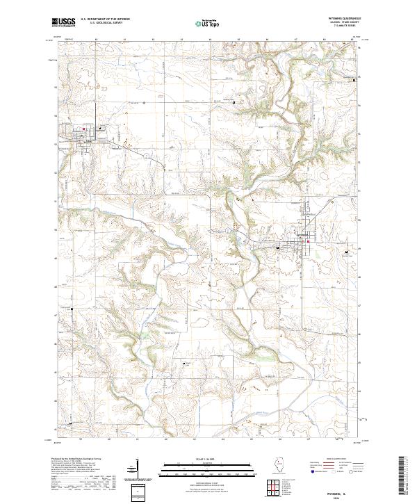 Wyoming topographic map thumbnail