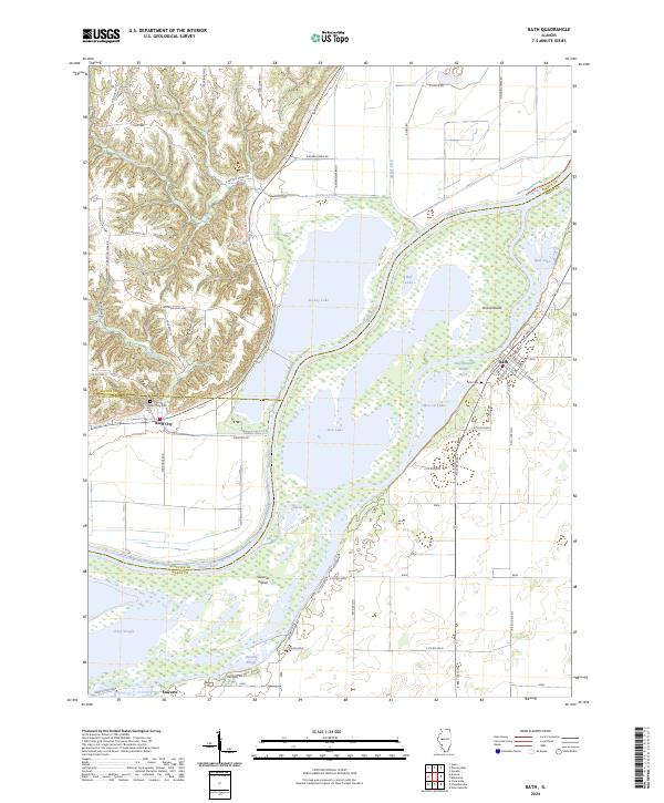 Bath topographic map thumbnail