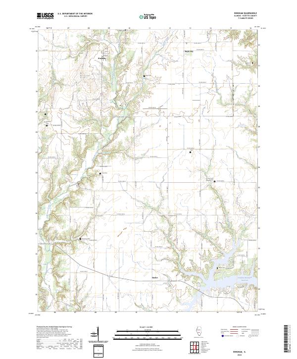 Bingham topographic map thumbnail