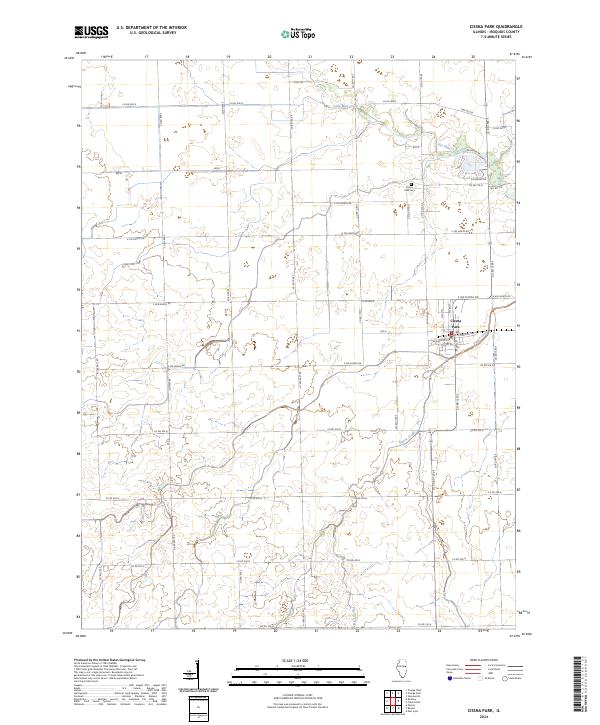 Cissna Park topographic map thumbnail