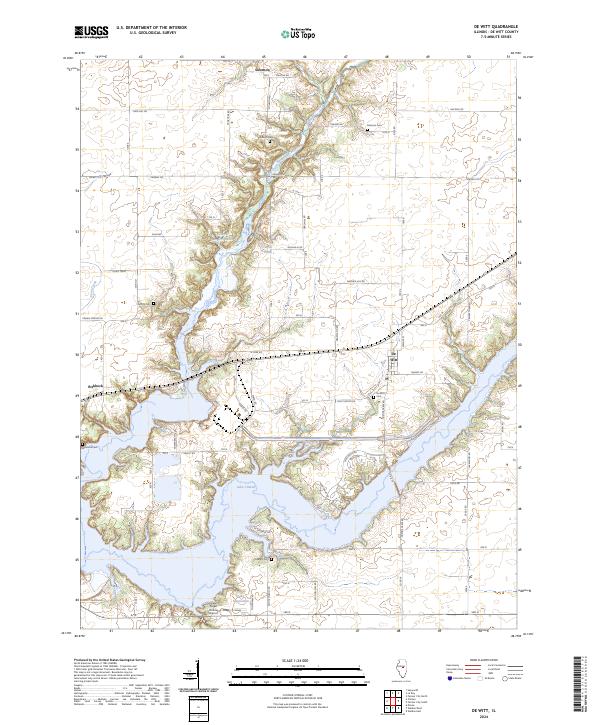 De Witt topographic map thumbnail