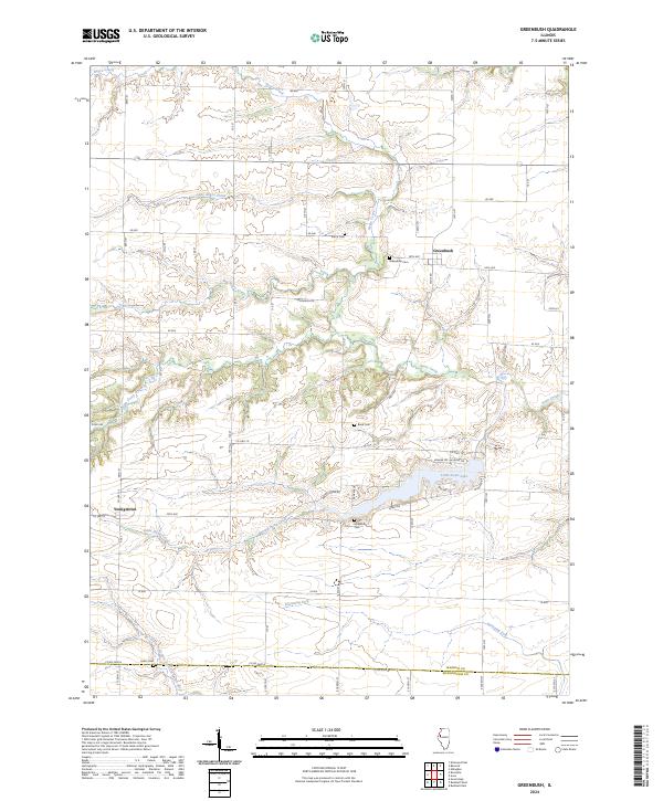 Greenbush topographic map thumbnail