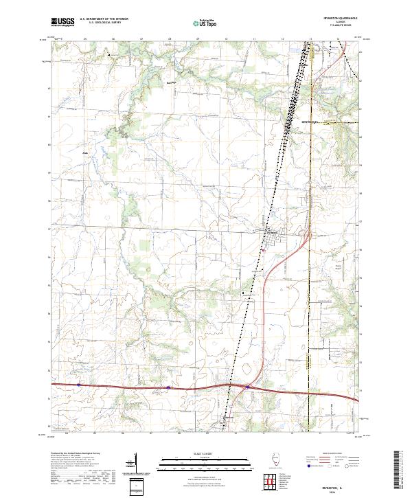 Irvington topographic map thumbnail