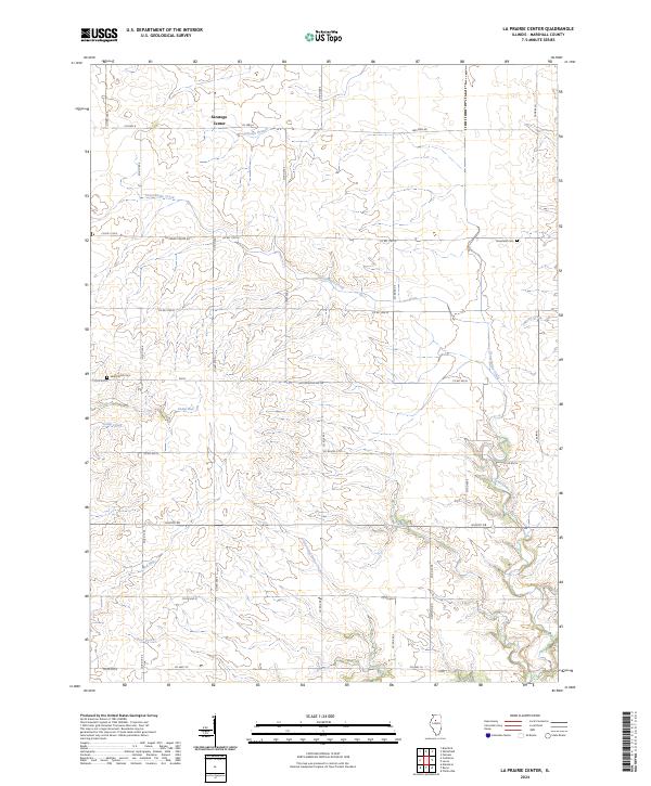 La Prairie Center 2024 topographic map thumbnail