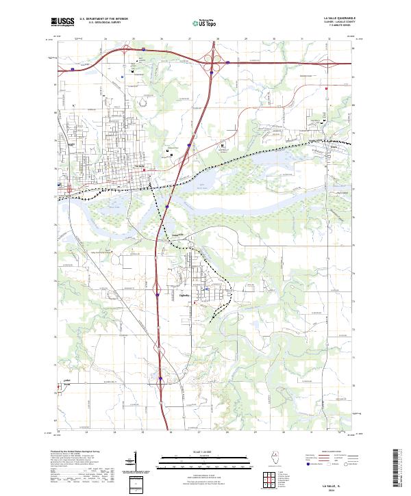 La Salle 2024 topographic map thumbnail