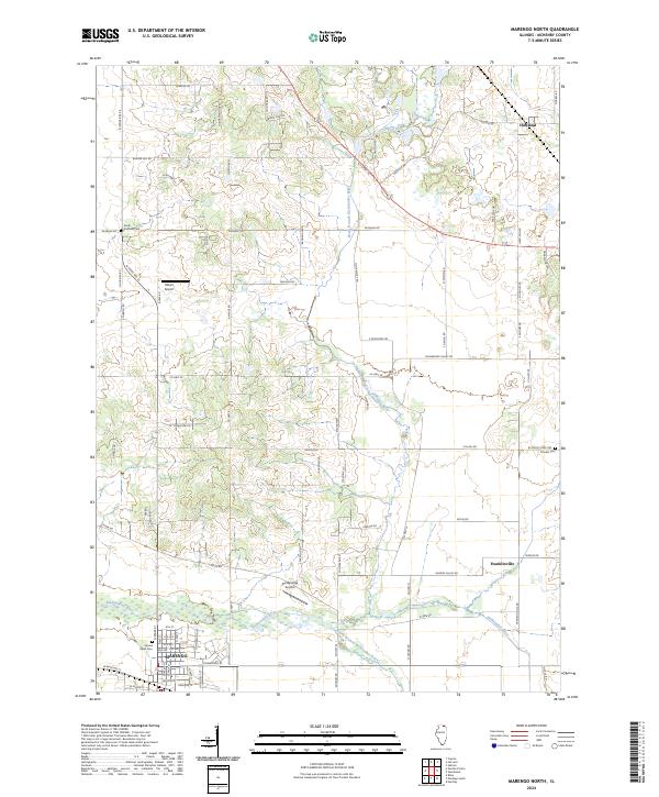 Marengo North 2024 topographic map thumbnail