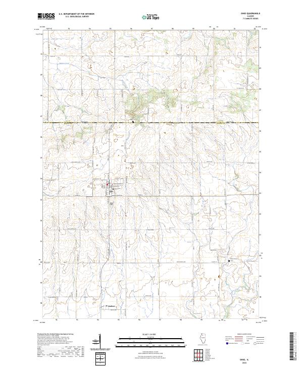 Ohio 2024 topographic map thumbnail