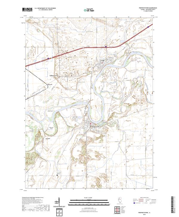 Prophetstown 2024 topographic map thumbnail