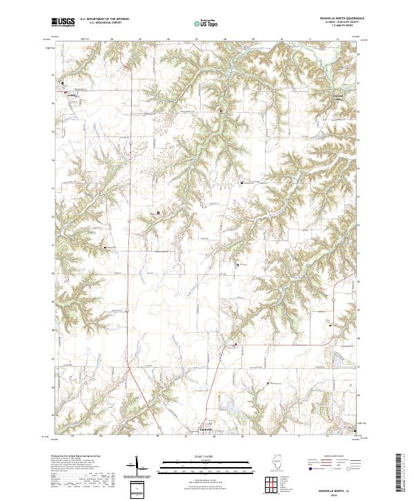 Rushville North 2024 topographic map thumbnail