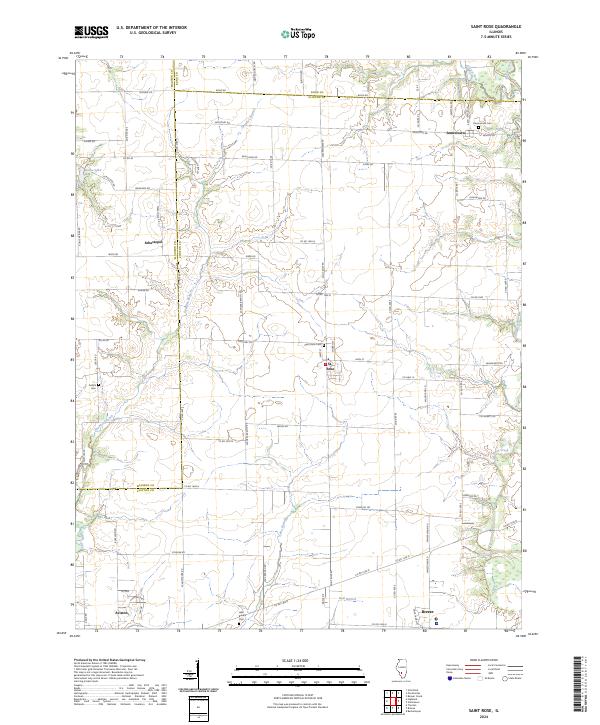 Saint Rose 2024 topographic map thumbnail