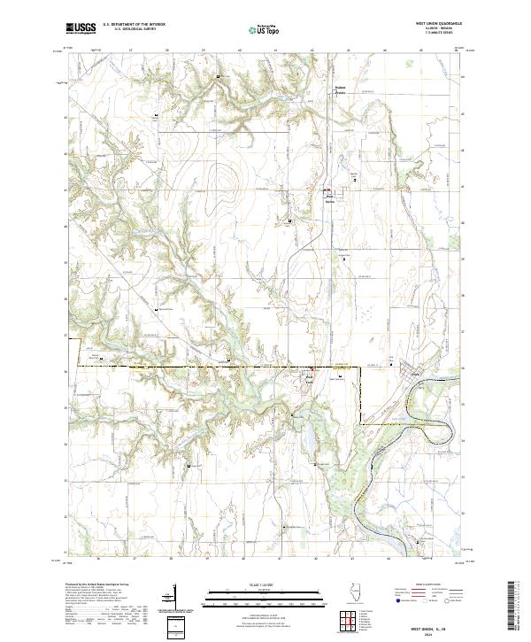 West Union 2024 topographic map thumbnail