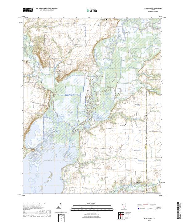 Wildcat Lake topographic map thumbnail