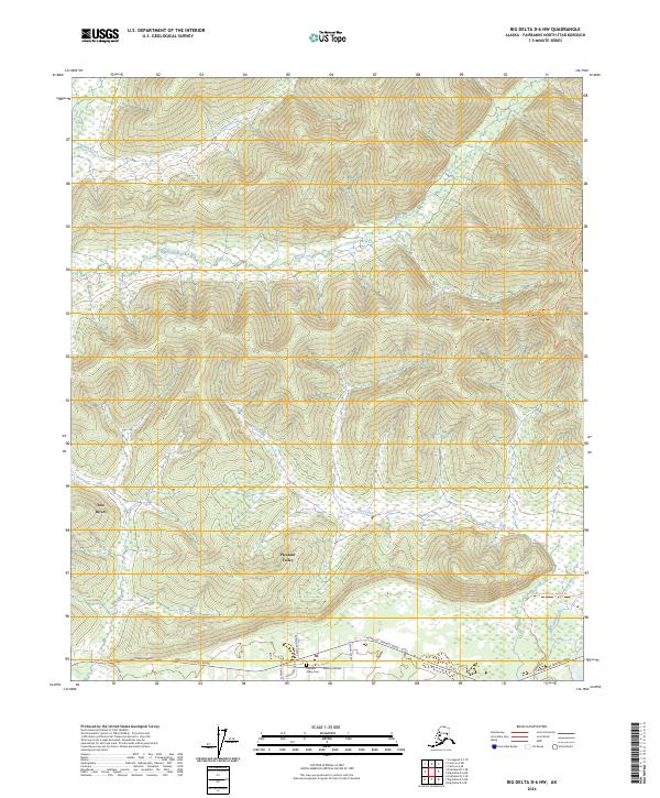 Big Delta D-6 NW 2024 topographic map thumbnail