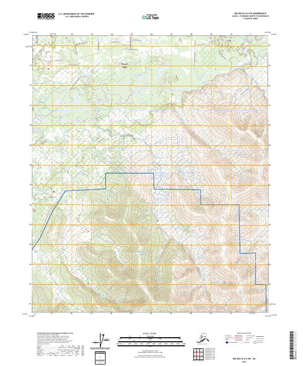 Big Delta D-6 SW 2024 topographic map thumbnail