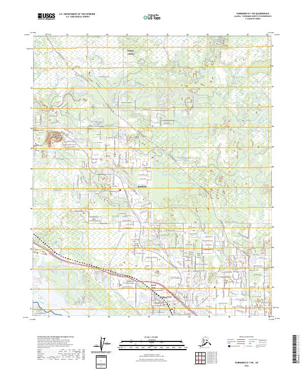 Fairbanks D-1 SW 2024 topographic map thumbnail